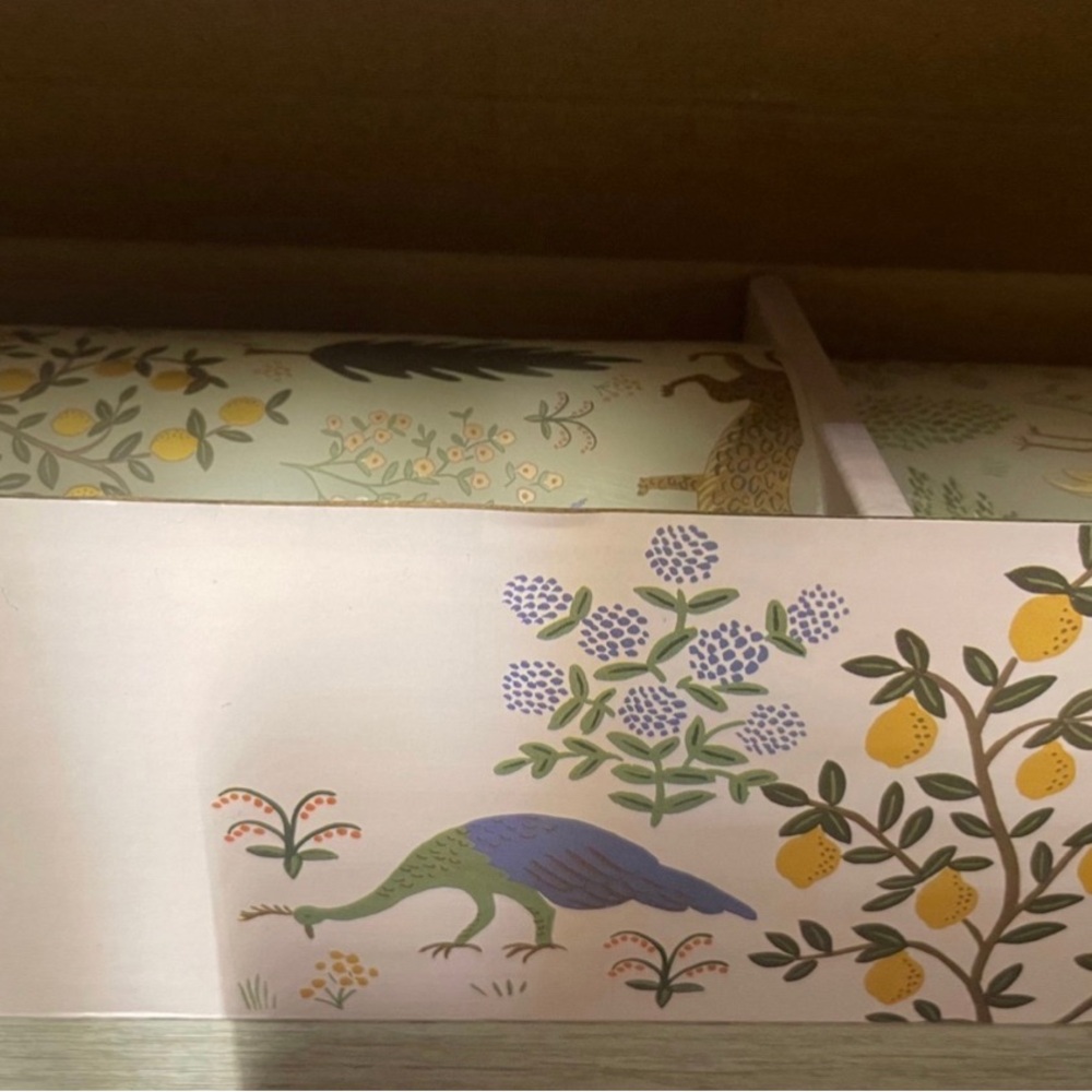 Open Box Rifle Paper Co. Menagerie Pillar Candle (Set of 2) - Picture 3 of 7